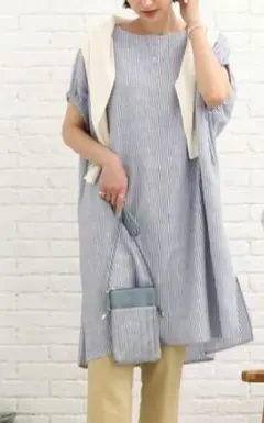 SHOO・LA・RUE フレンチリネン ドルマンワンピース