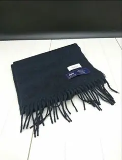 ◆JUNRED◆マフラー◆ネイビー◆毛100%◆L-2501WE19◆
