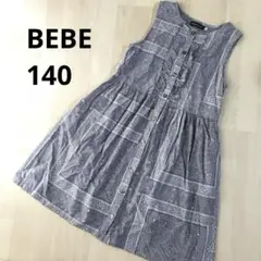 BEBE べべ　夏　ノースリーブ　ワンピース　140