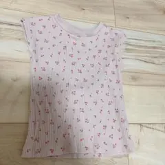 小花柄　Tシャツ 95cm