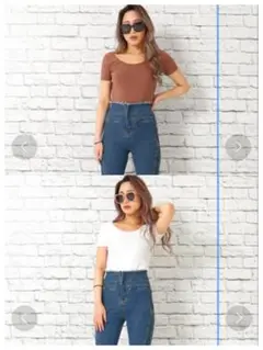 anap Latina Uネックシャツ　2枚セット