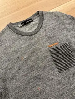 DSQUARED2 グレー Tシャツ XS ダメージ加工あり 値段交渉可