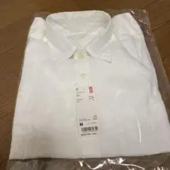 ユニクロ プレミアムリネン シャツ 長袖　白　 Mサイズ