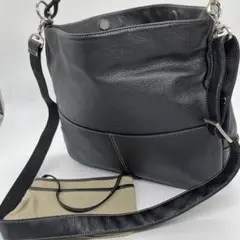 濱野　HAMANO ハマノ　レザー 2way トートバッグ　ブラック　黒
