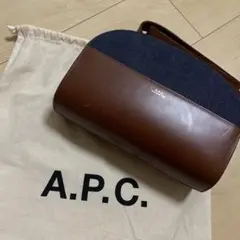 APC アーペーセー ハーフムーンバッグ デニム