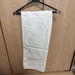 【美品】UNIQLO ユニクロ　ワイドストレートジーンズクリーム　ホワイト26