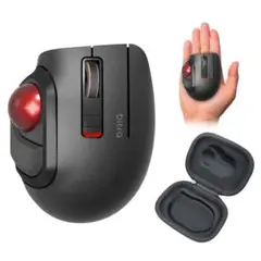 エレコム マウス トラックボール Sサイズ 小型 親指 5ボタン 静音 ブラック