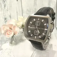 【動作OK】Paul Smith ポールスミス クロノグラフ 腕時計 ブラック