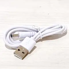 USB DC 3.5mm ケーブル 1m 電源アダプターケーブル ホワイト