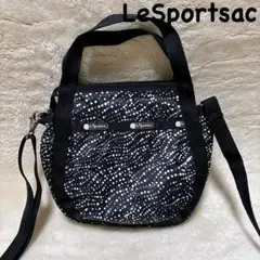 極美品LeSportsacレスポートスモールジェニー2wayブラック