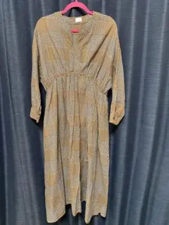 アーバンリサーチドアーズ チェック スキッパー ワンピース