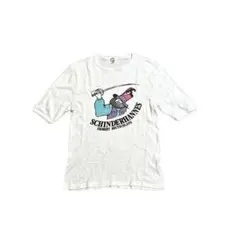 80s ドイツ製 French cut Tシャツ 白 S ユーロ