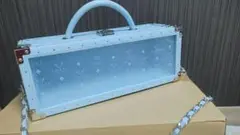 エンジェルシャンパン ドゥミセック レザー衣装箱 水色