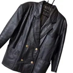 希少! vintage JHA-JHA CLUB レザージャケット 丈長め 本革