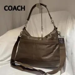 COACH コーチ 長短2種類のストラップ付 2WAYショルダーバッグ