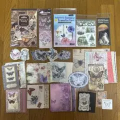コラージュ素材　まとめ売り　蝶メイン