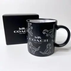 【新品未使用】COACH コーチ マグカップ 箱付き 恐竜デザイン