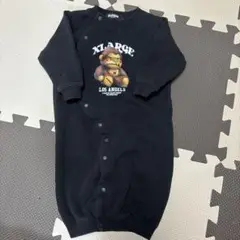XLARGE ブラック　ロンパース 50〜70cm