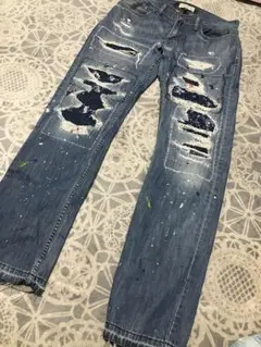 INNOCENCE NYC Stitch Paint Denim 32