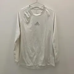 K1135 adidas 長袖コンプレッションウェア ホワイト メンズ L