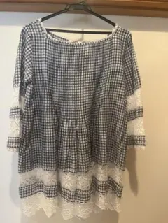 pero ギンガムチェックチュニック新品