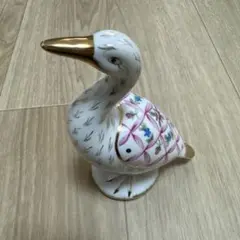 fine porcelain 陶器 鳥の置物
