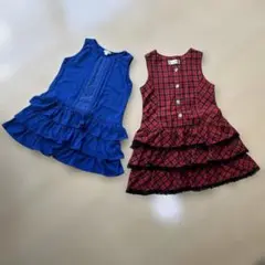 キッズ女の子ワンピースな2点セット