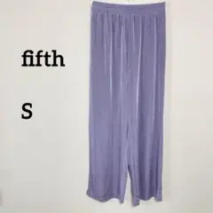 fifth ワイドパンツ Sサイズ パープルさらさら履きやすいb247②