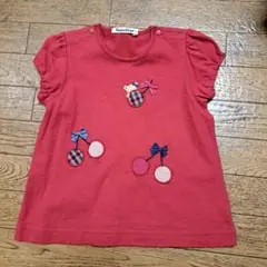【最終価格】Familiar　さくらんぼ半袖Tシャツ　トップス　90