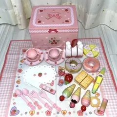 マザーガーデン スゥイート カフェ リボン 木のおままごと 木製