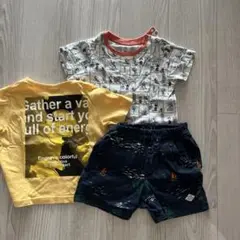 バナナTシャツ80 ズボン90のセット