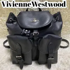 美品✨ ヴィヴィアンウエストウッド リュック オーブ シルバー レザー 黒
