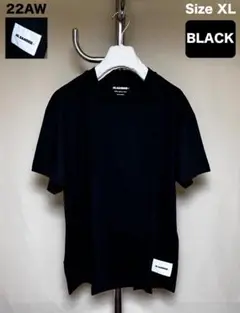 新品 XL JIL SANDER 22aw パックTシャツ 黒 バラ 3837
