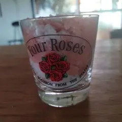 Four Roses グラスキャンドルマーブル