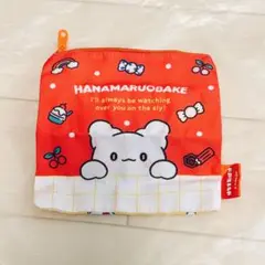 はなまるおばけ バラエティーコレクション スクエアポーチ レッド