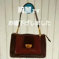 サザビー 牛革 ハラコ ハンドバッグ