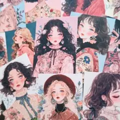 ＊クラシックガール 素材メモ A7判 20枚入り＊
