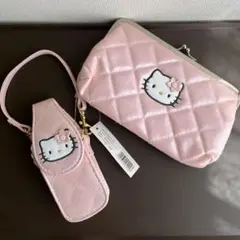ハローキティ☆SANRIO1997年/キルトシリーズPHS携帯ケースセット ハローキティ☆SANRIO1997年/キルトシリーズPHS携帯ケースセット