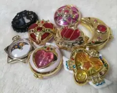 当時物 まぼろしの銀水晶 幻の銀水晶 リング 指輪 おもちゃ 玩具 セーラームーン まぼろしの銀水晶 コンパクト 指輪 月 幻の銀