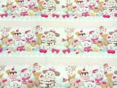 mikko♥みっこ♥ムース♥mousse♥はぎれ♥約49✖️140♥ポリコットン