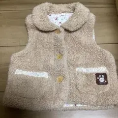 ベージュ フリース アウター 90cm 西松屋