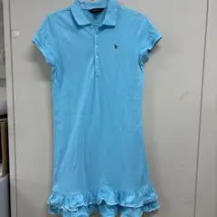 Ralph Lauren 水色 半袖ワンピース XL(15)