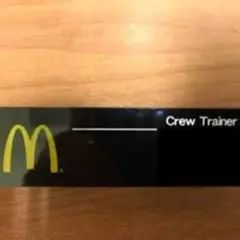 McDonald's Crew Trainer ネームプレート
