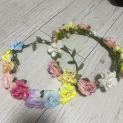 花冠 2個セット フェイクフラワー