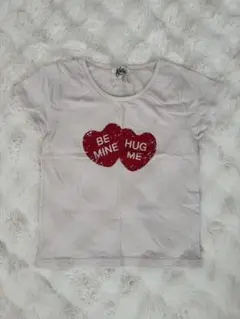 Katie ハートプリント 半袖Tシャツ S