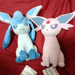 ポケットモンスター　もふぐっとぬいぐるみ　グレイシア　エーフィ