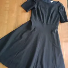 TOCCA 黒 半袖 Aラインネイビー フォーマル受験ワンピース サイズ0