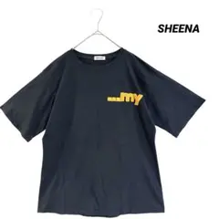 シーナ/半袖Tシャツ/プリント/モコモコロゴ/ダークグレー/ユニセックス