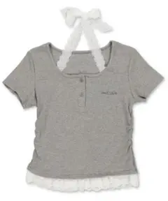 袖レースドッキングTシャツ OLIVE des OLIVE