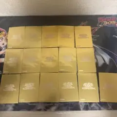 遊戯王公式スリーブ 初期ロゴ 金 16枚